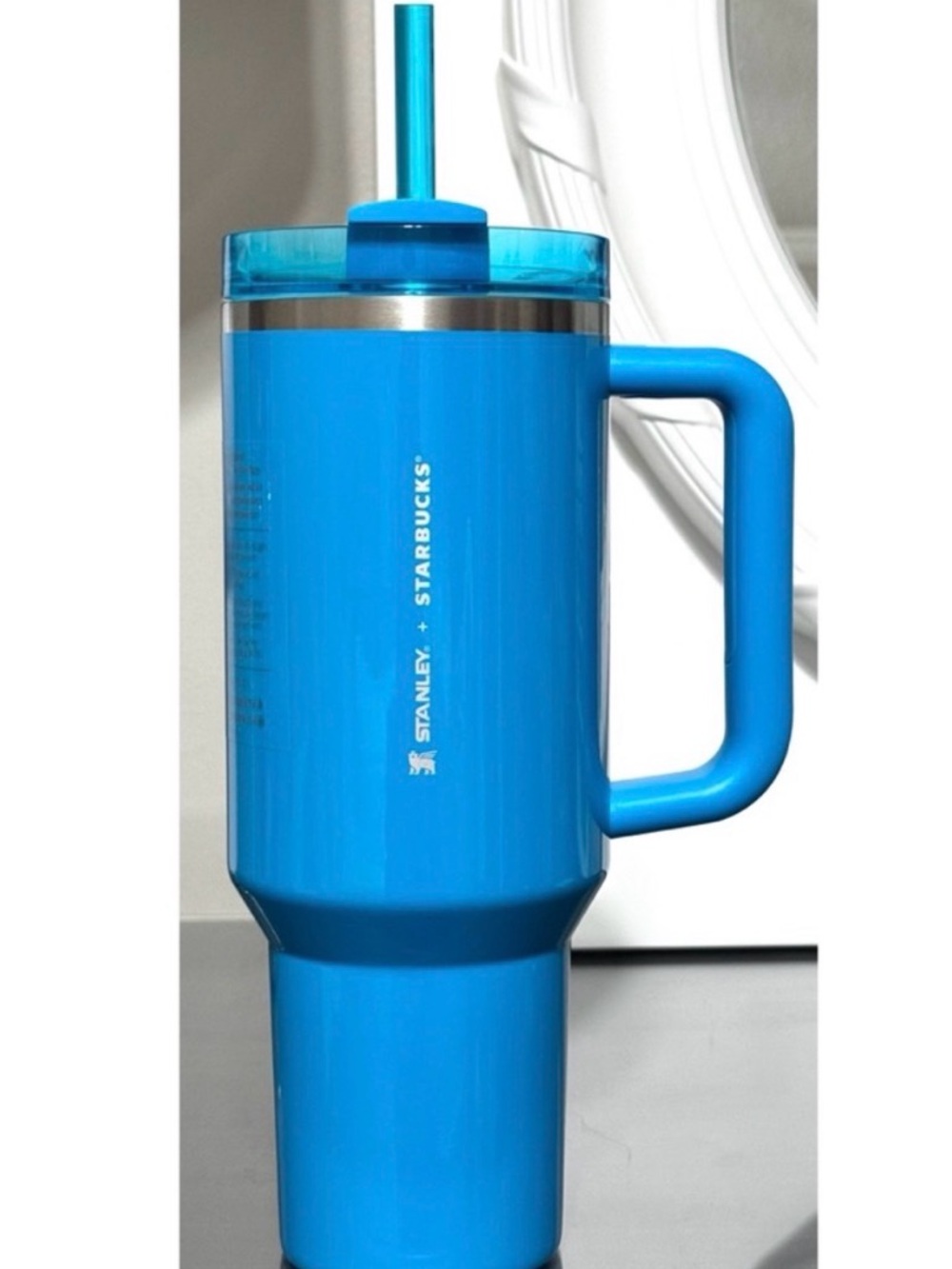 Stanley x Starbucks Bright Blue Insulated Travel Tumbler with Handle & Straw